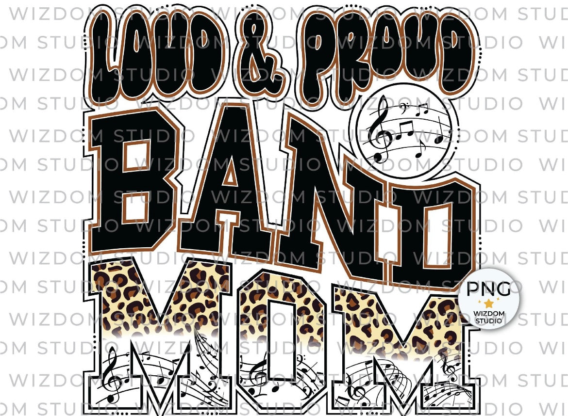 Xl- Loud and proud band mom