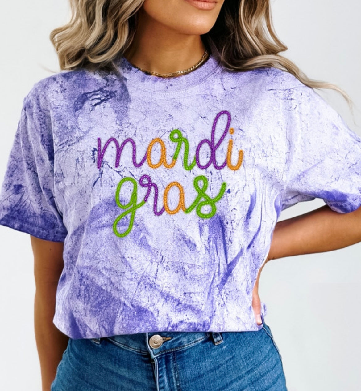 Mardi Gras Purple Sweatshirt