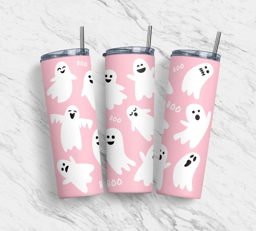 Pink Ghost Tumbler