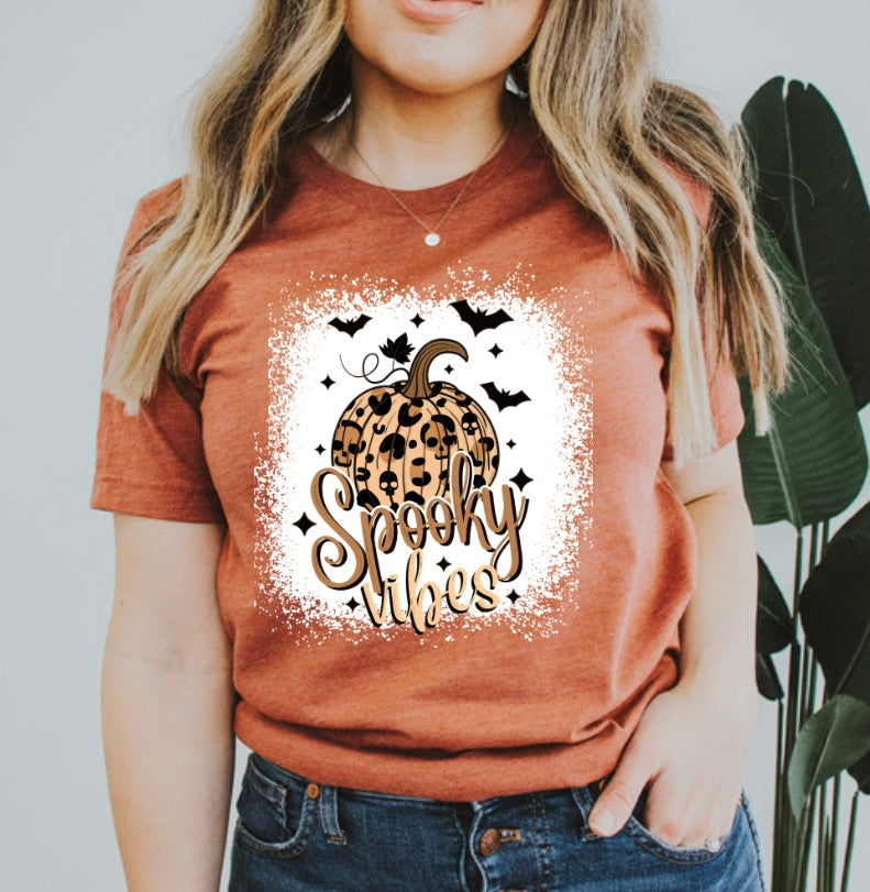 Spooky vibes leopard pumpkin