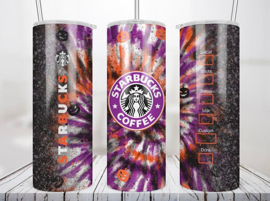 Tie-Dye Halloween Tumbler