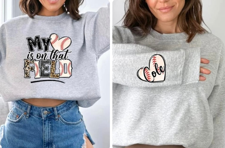 Custom Sleeve Baseball Sweatshirt